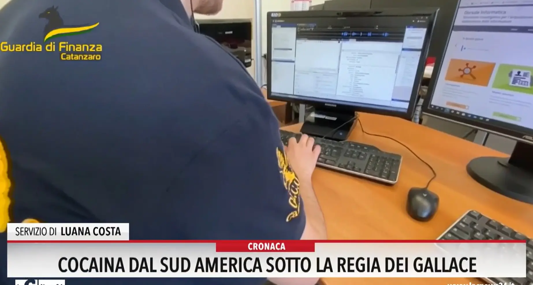 Cocaina dal sud America sotto la regia dei Gallace