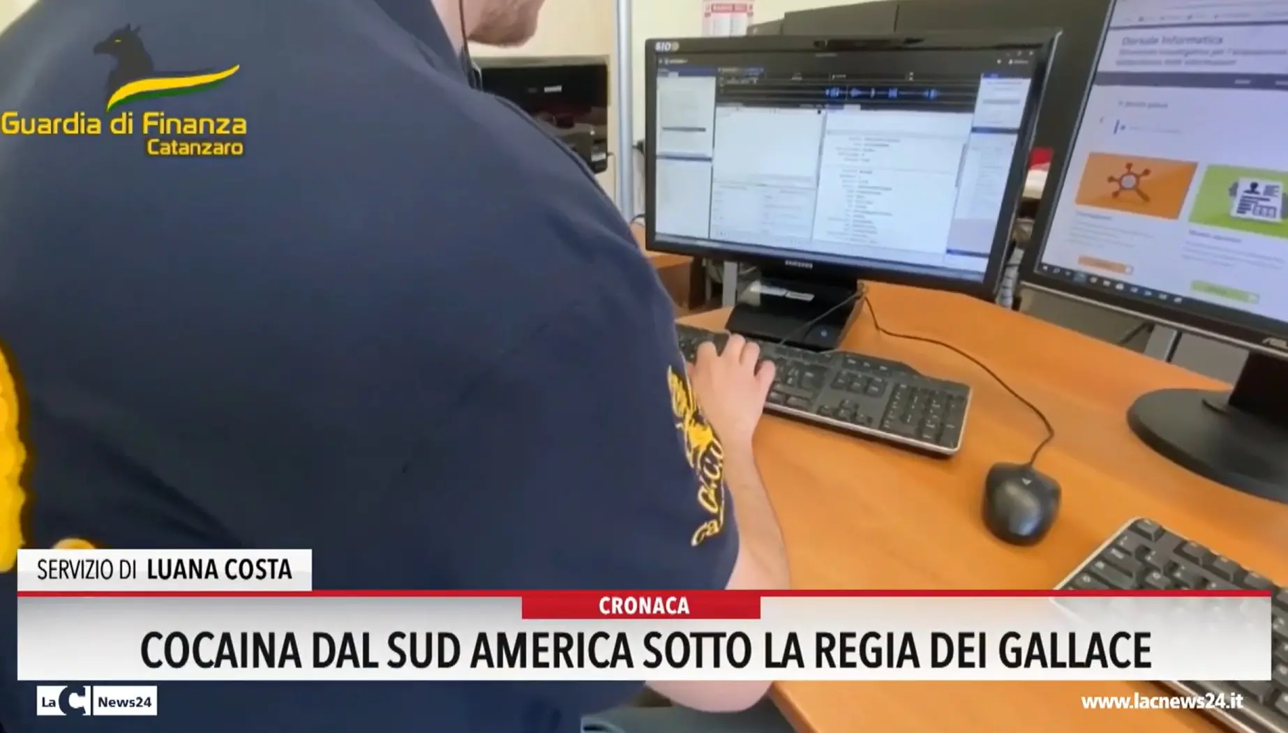 Cocaina dal sud America sotto la regia dei Gallace