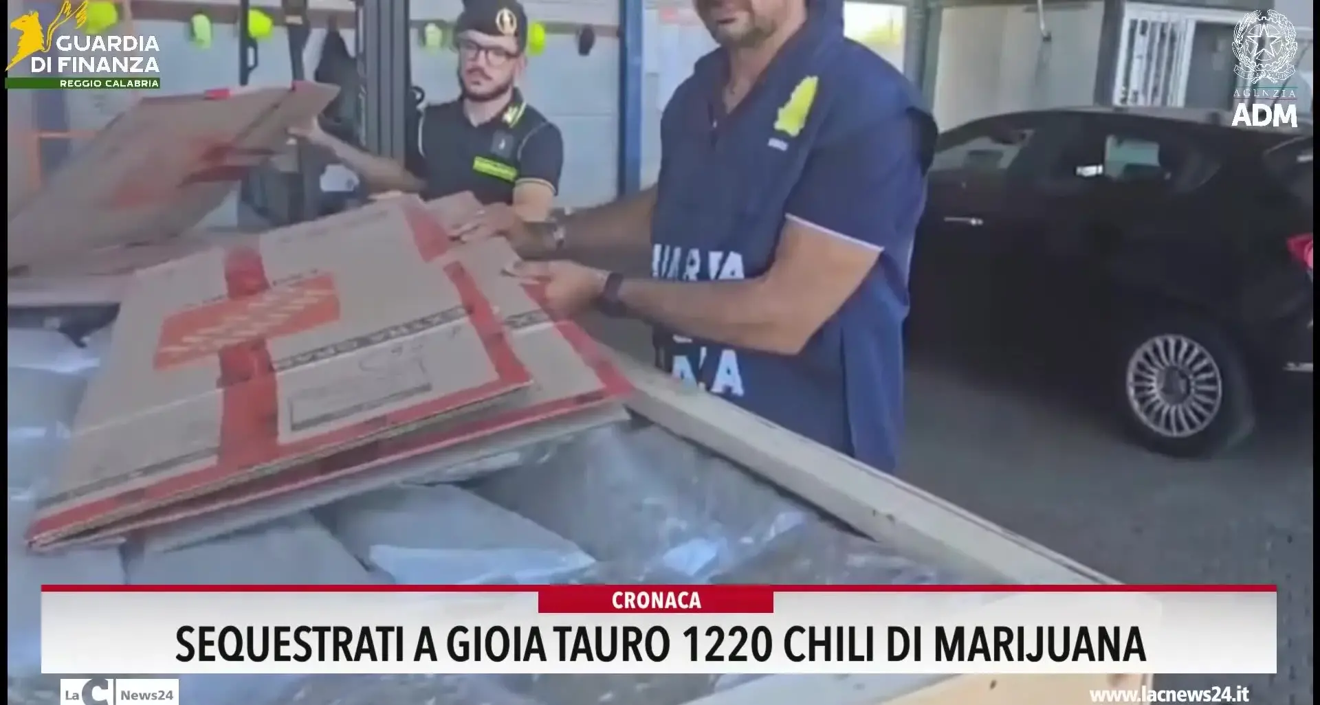 Sequestrati a Gioia Tauro 1220 chili di marijuana