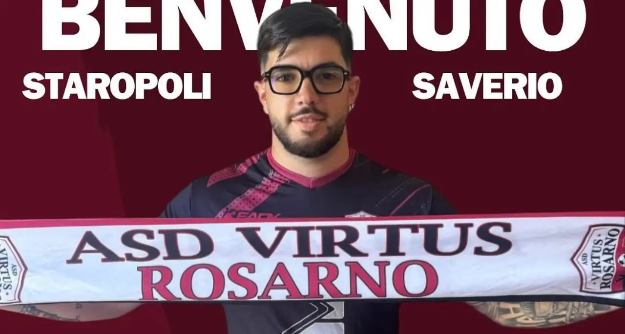 Dilettanti, vede rosso la Virtus Rosarno che fa il colpo grosso: ufficiale l'ingaggio del \"toro\" Staropoli\n
