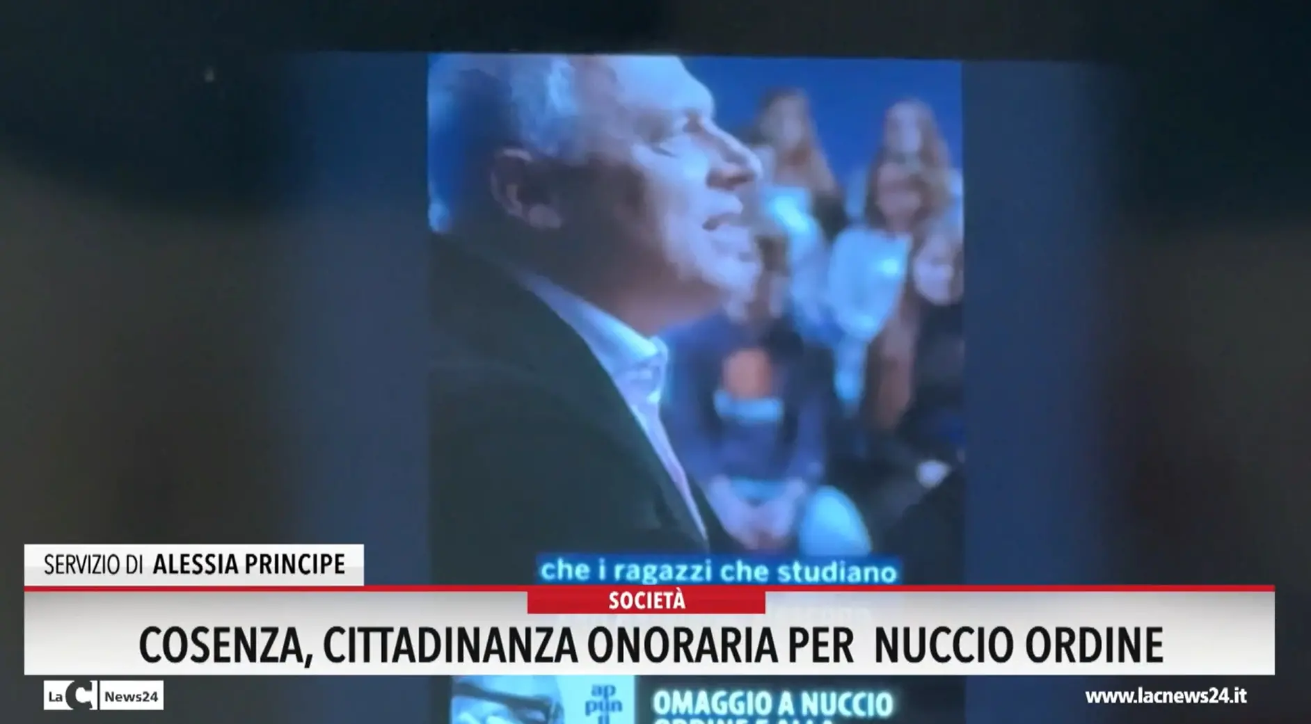 Cosenza, cittadinanza onoraria per Nuccio Ordine