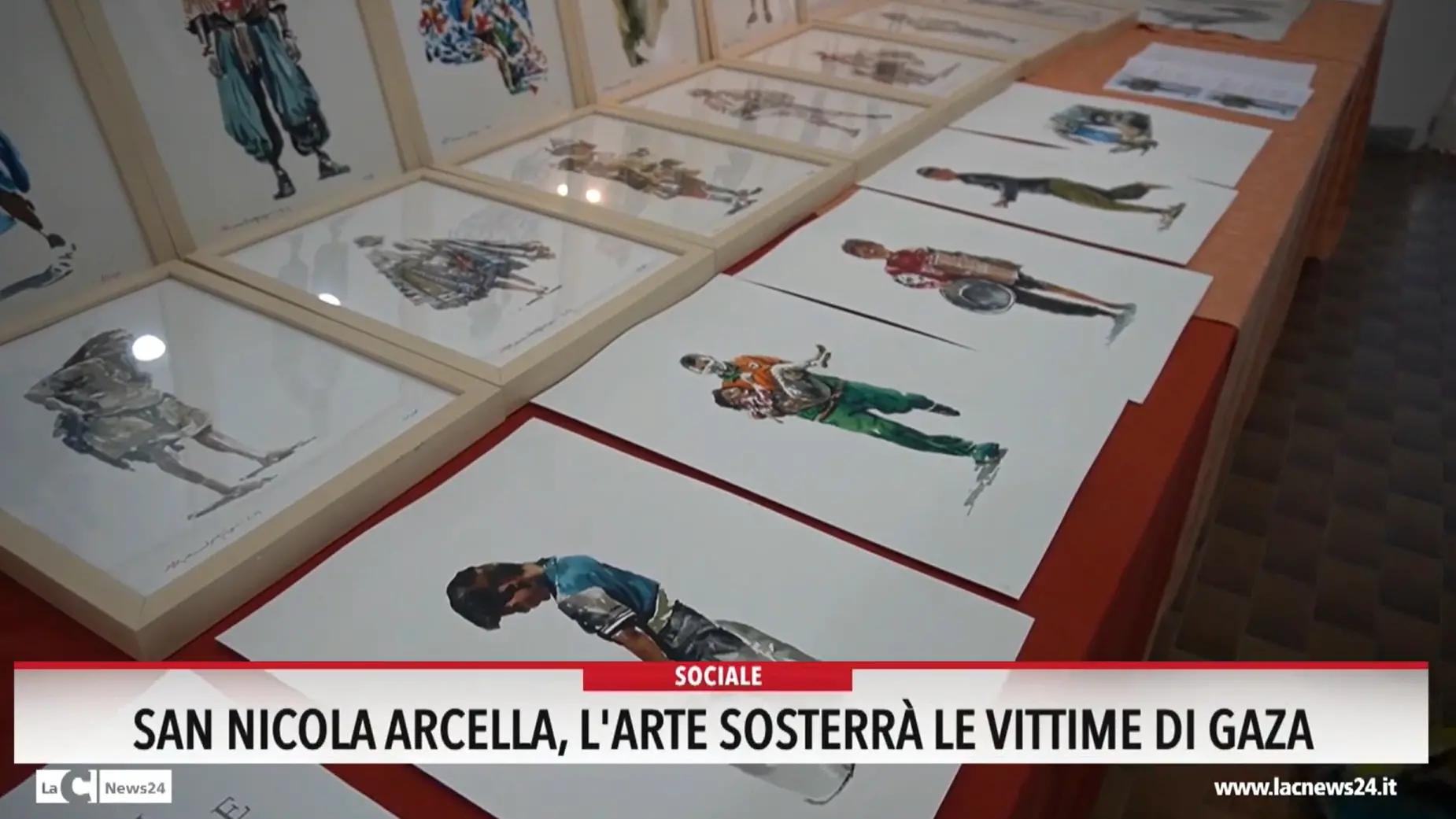 San Nicola Arcella, l'arte sosterra le vittime di Gaza
