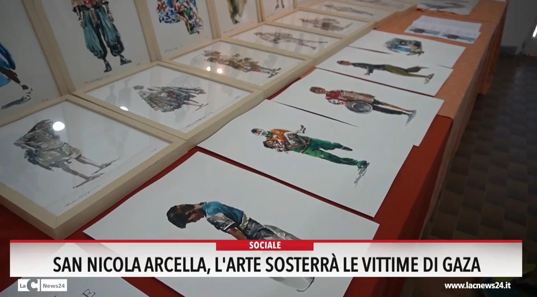 San Nicola Arcella, l'arte sosterra le vittime di Gaza