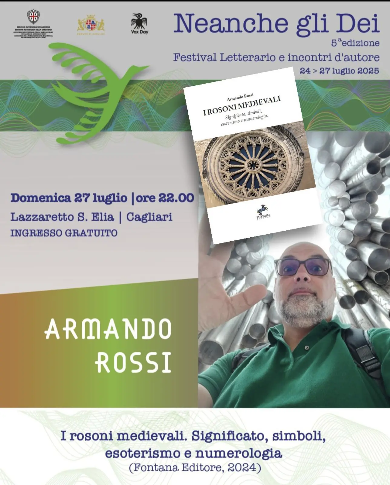 L’architetto cosentino Armando Rossi chiude il Festival “Neanche gli Dei” con il suo saggio sui rosoni medievali