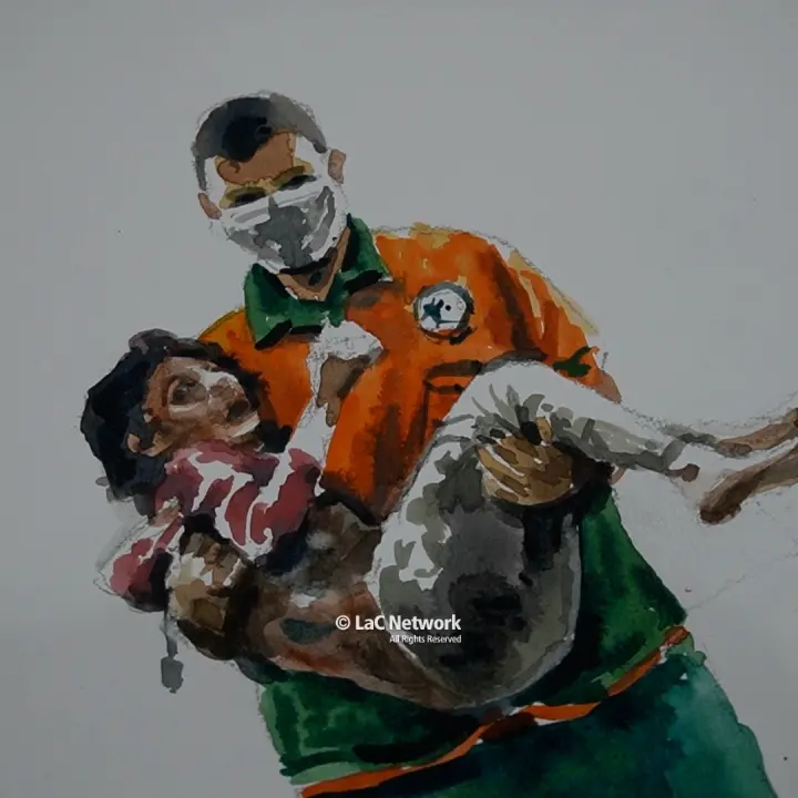 La guerra e lo strazio di adulti e bambini di Gaza nelle opere di Manuel Grosso in mostra a San Nicola Arcella