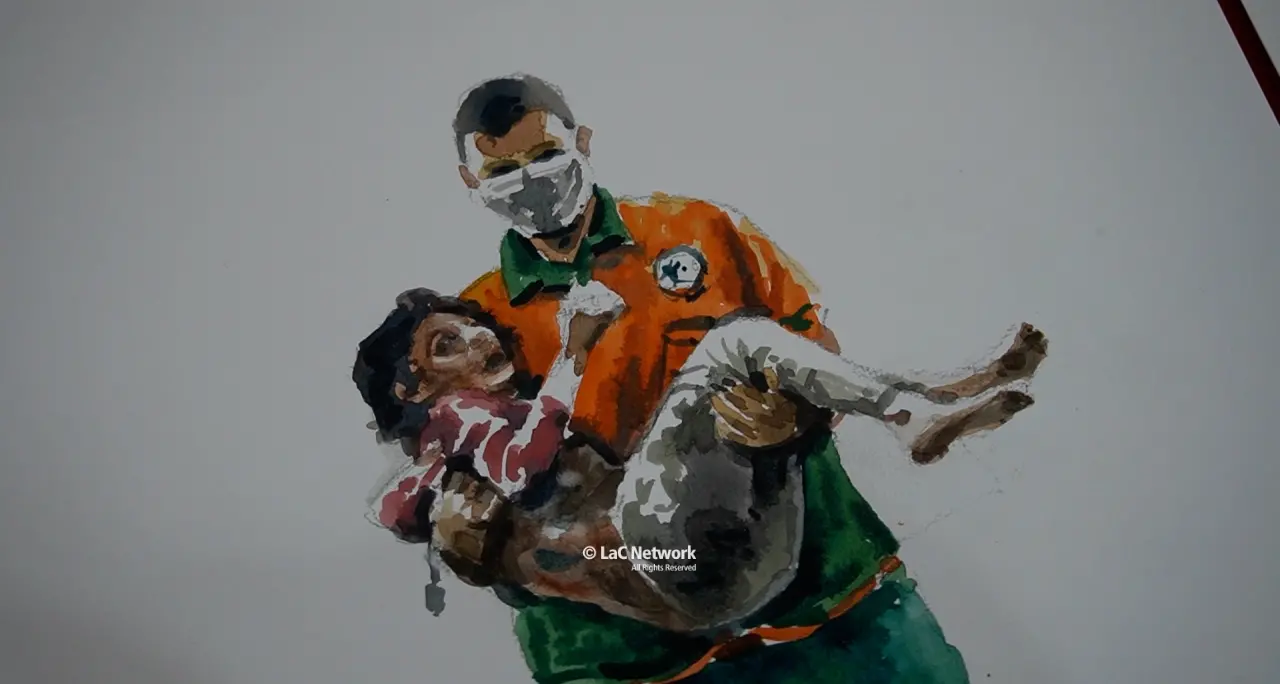 La guerra e lo strazio di adulti e bambini di Gaza nelle opere di Manuel Grosso in mostra a San Nicola Arcella