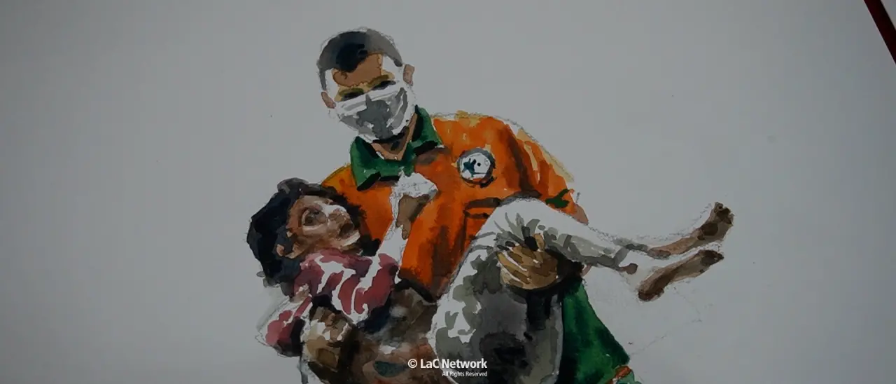 La guerra e lo strazio di adulti e bambini di Gaza nelle opere di Manuel Grosso in mostra a San Nicola Arcella