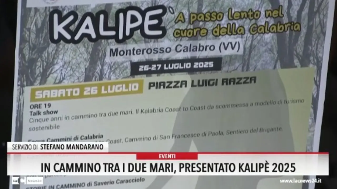 Il cammino tra i due mari, presentato Kalipe 2025