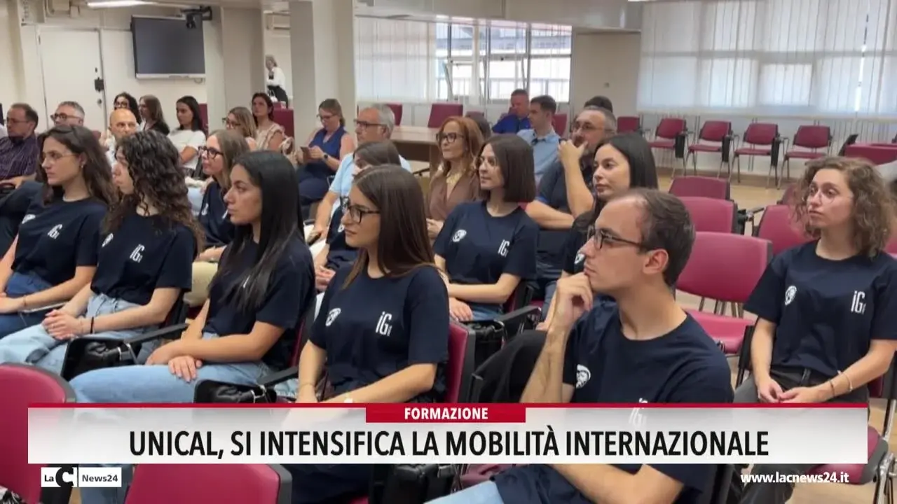 Unical, s'intensifica la modalità internazionale
