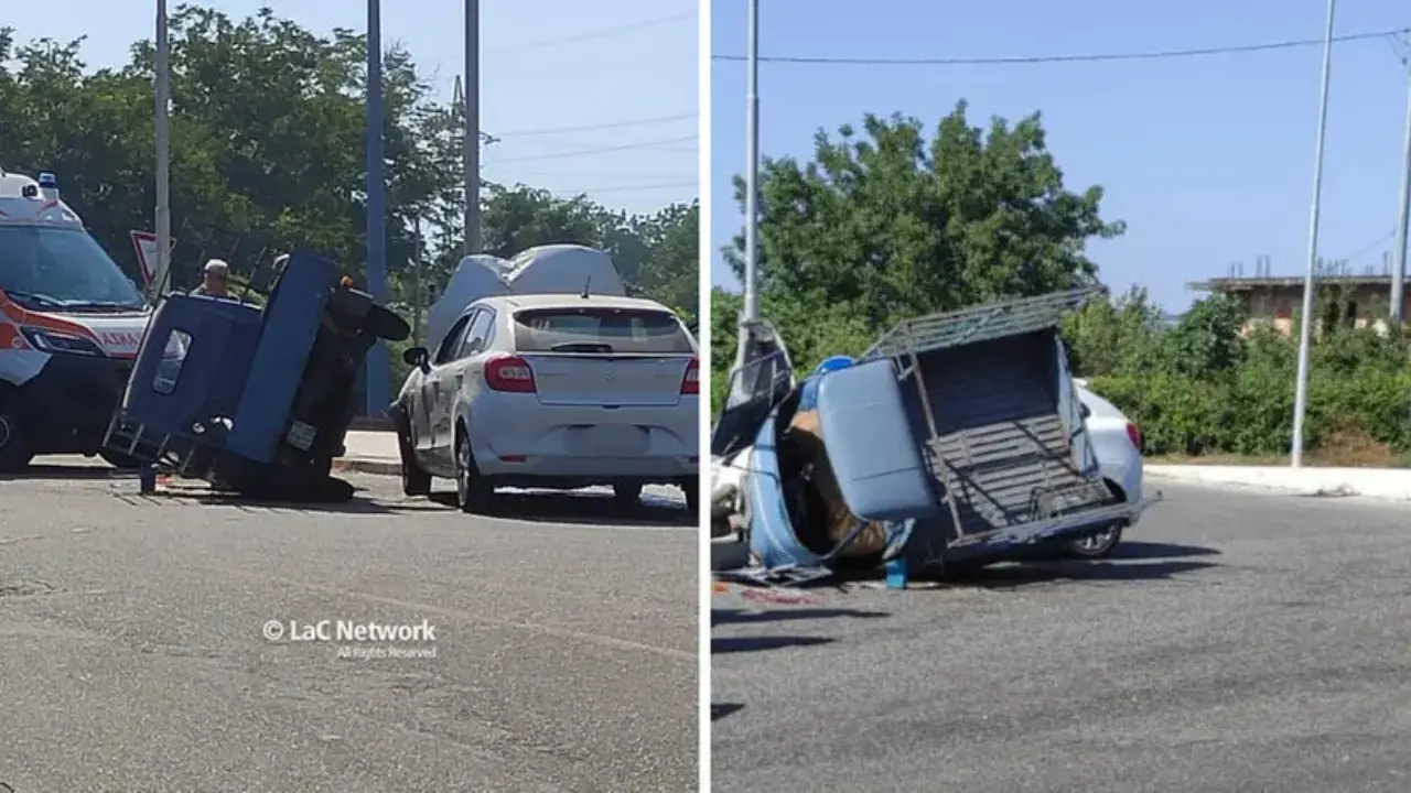 Incidente nel Vibonese, impatto tra un’auto e un’Ape al bivio di Monte Poro: grave un anziano trasferito in elisoccorso\n