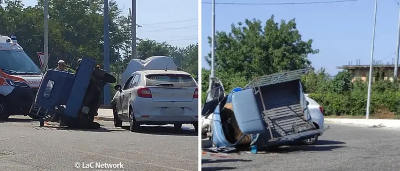 Incidente nel Vibonese, impatto tra un’auto e un’Ape al bivio di Monte Poro: grave un anziano trasferito in elisoccorso\n