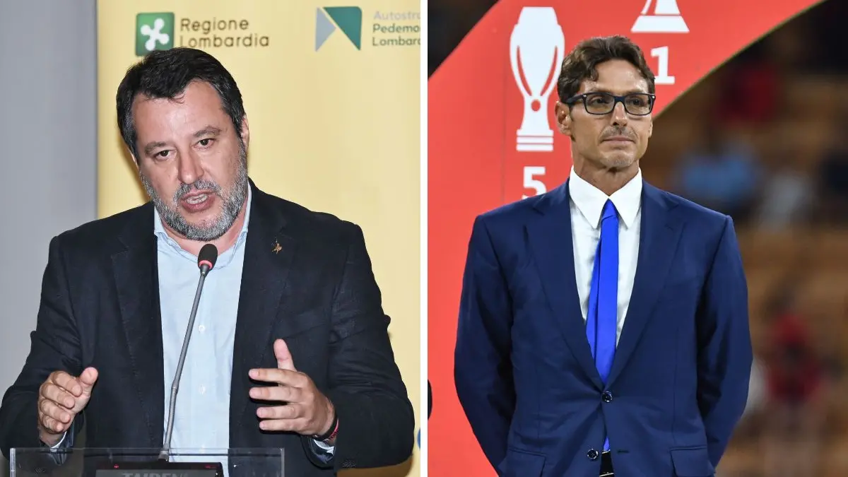 Il ministro Salvini e Pier Silvio Berlusconi , Ipa