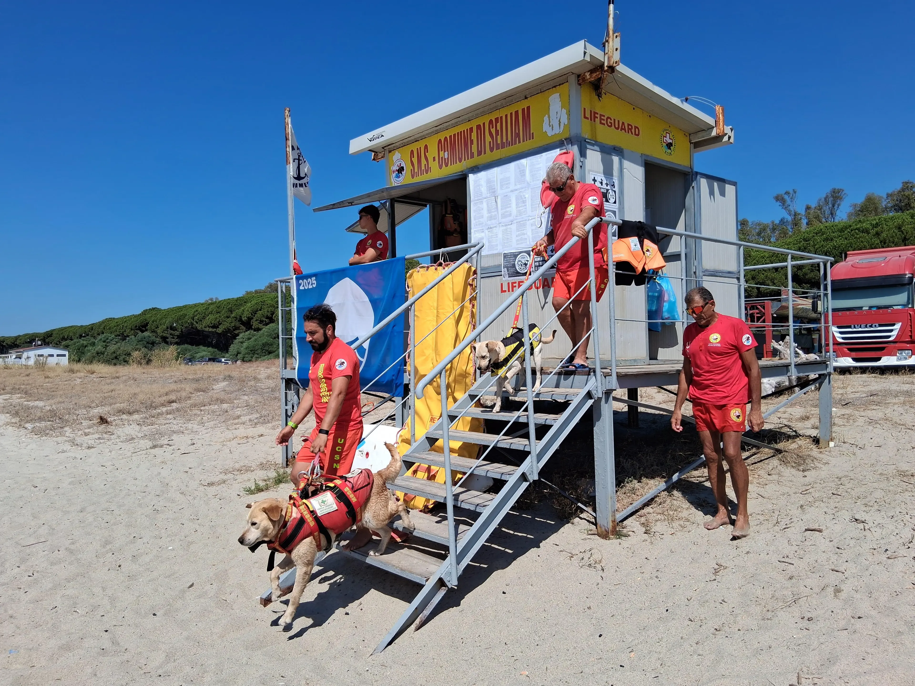 A Sellia Marina\u00A0spiagge più sicure e protette con i cani da salvataggio:\u00A0l'impegno dell'unità cinofila\n