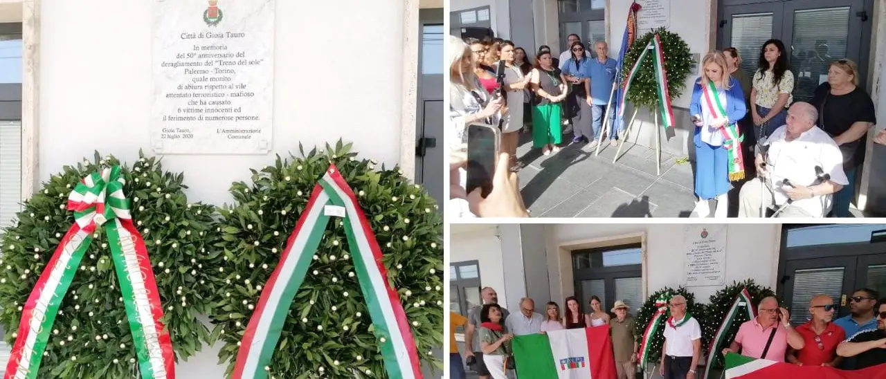Treno del sole, a Gioia Tauro commemorate le vittime della strage del 1970.\u00A0Scarcella: «Una pagina triste della storia italiana»\n