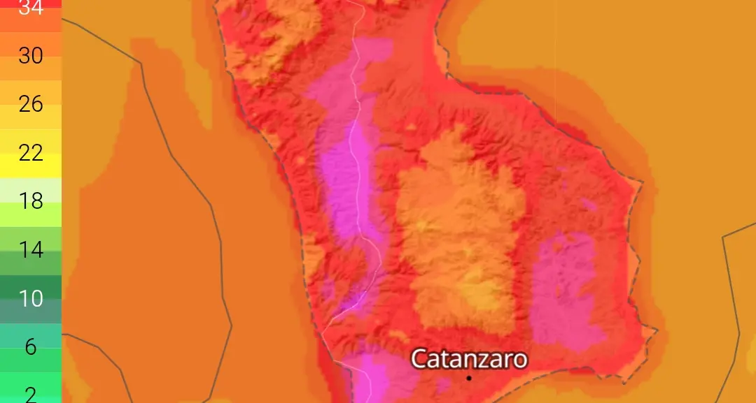 Anticiclone africano porta caldo record: picchi di 45°C in Sicilia e temperature roventi in Calabria