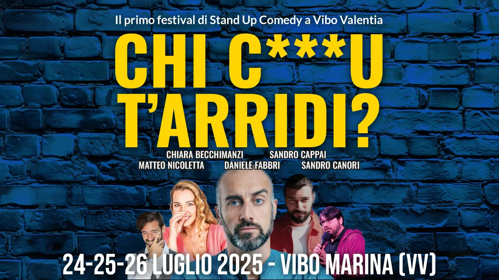 \"Chi c***u t’arridi?”: al via a Vibo Marina il primo festival di stand-up comedy, presenta Sandro Canori