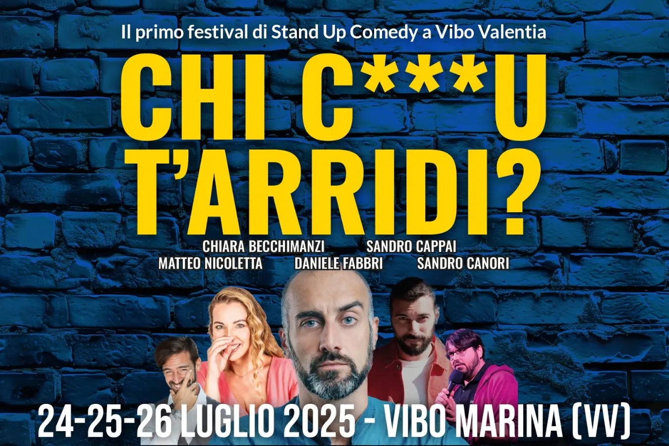 \"Chi c***u t’arridi?”: al via a Vibo Marina il primo festival di stand-up comedy, presenta Sandro Canori