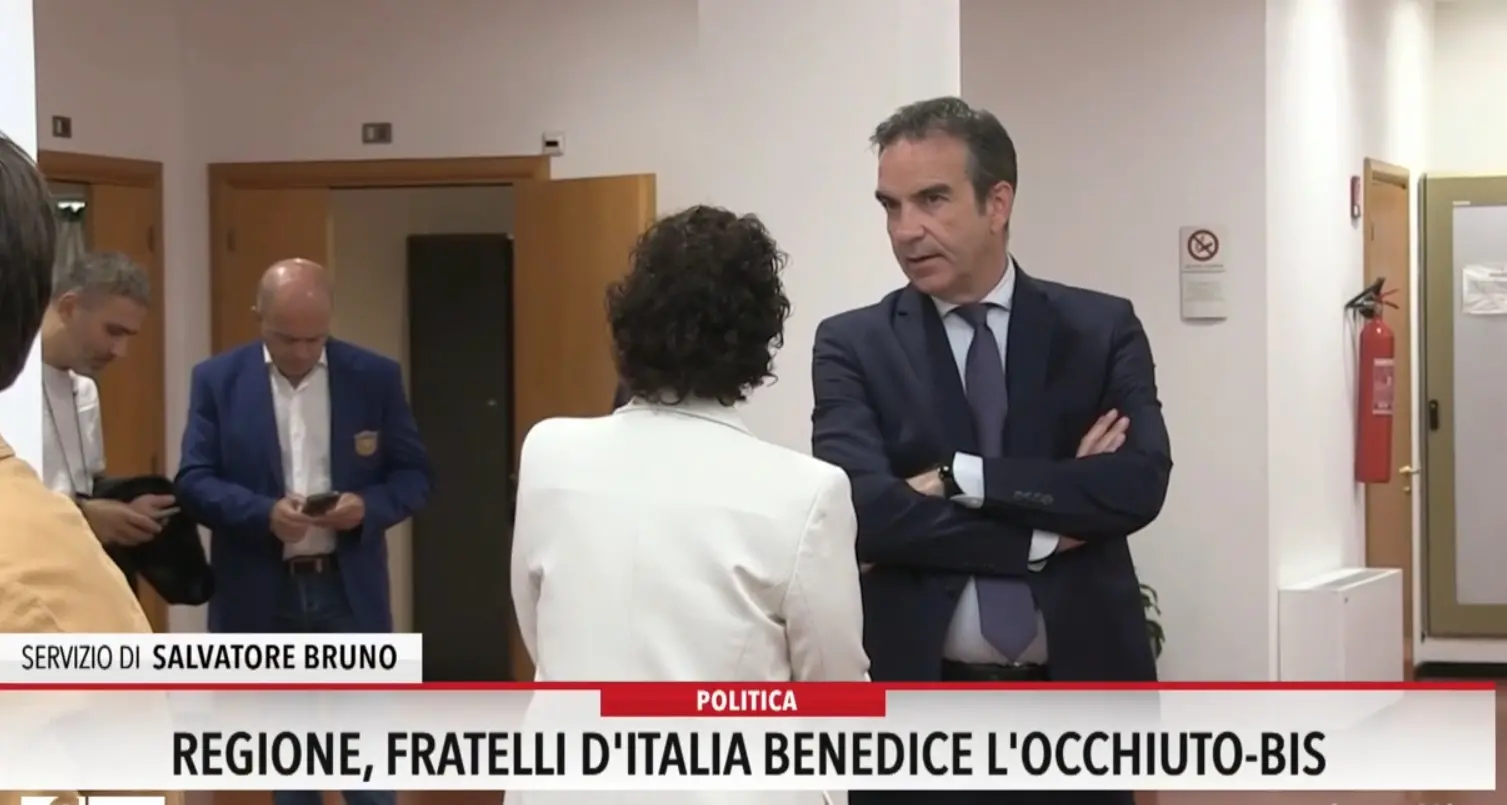 Regione, Fratelli d'Italia benedice l'Occhiuto bis