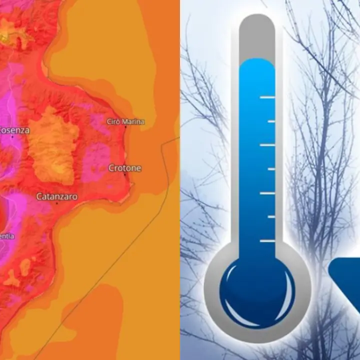 Oggi il clou del caldo africano in Calabria con temperature fino a 44 gradi, da domenica crollo termico\n