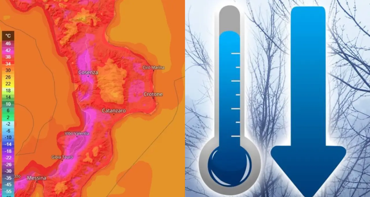 Oggi il clou del caldo africano in Calabria con temperature fino a 44 gradi, da domenica crollo termico\n
