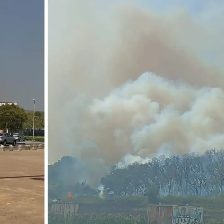 Incendi Calabria, vasto rogo vicino al centro commerciale “Due Mari”: chiusa la SS280. Focolai attivi anche a Vibo città e provincia\n