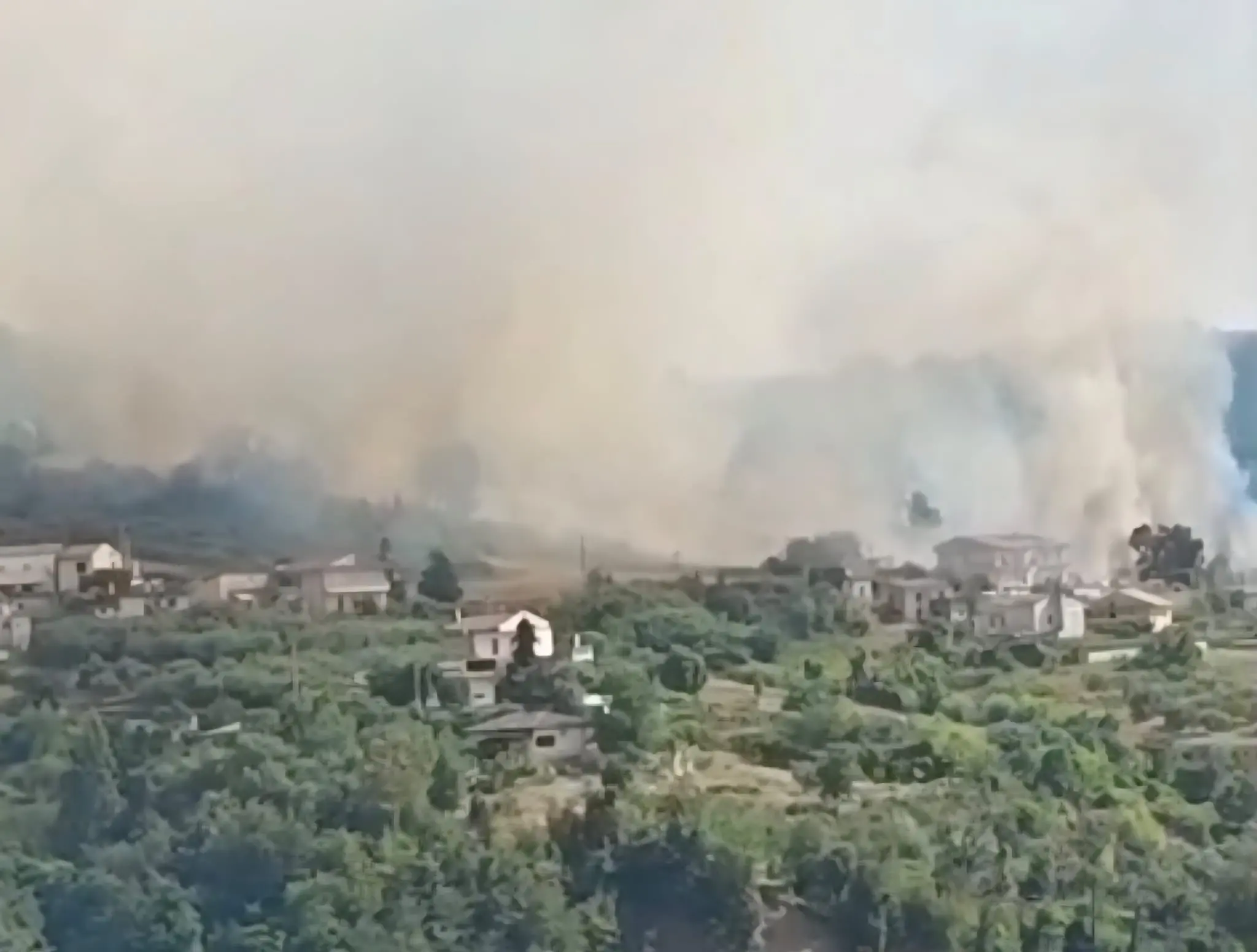 Incendi senza tregua sulla Riviera dei Cedri: evacuato il centro storico di Buonvicino\n