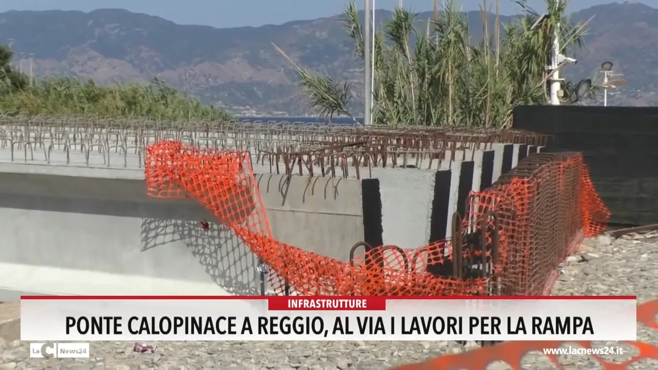 Ponte Calopinace a Reggio, al via i lavori per la rampa