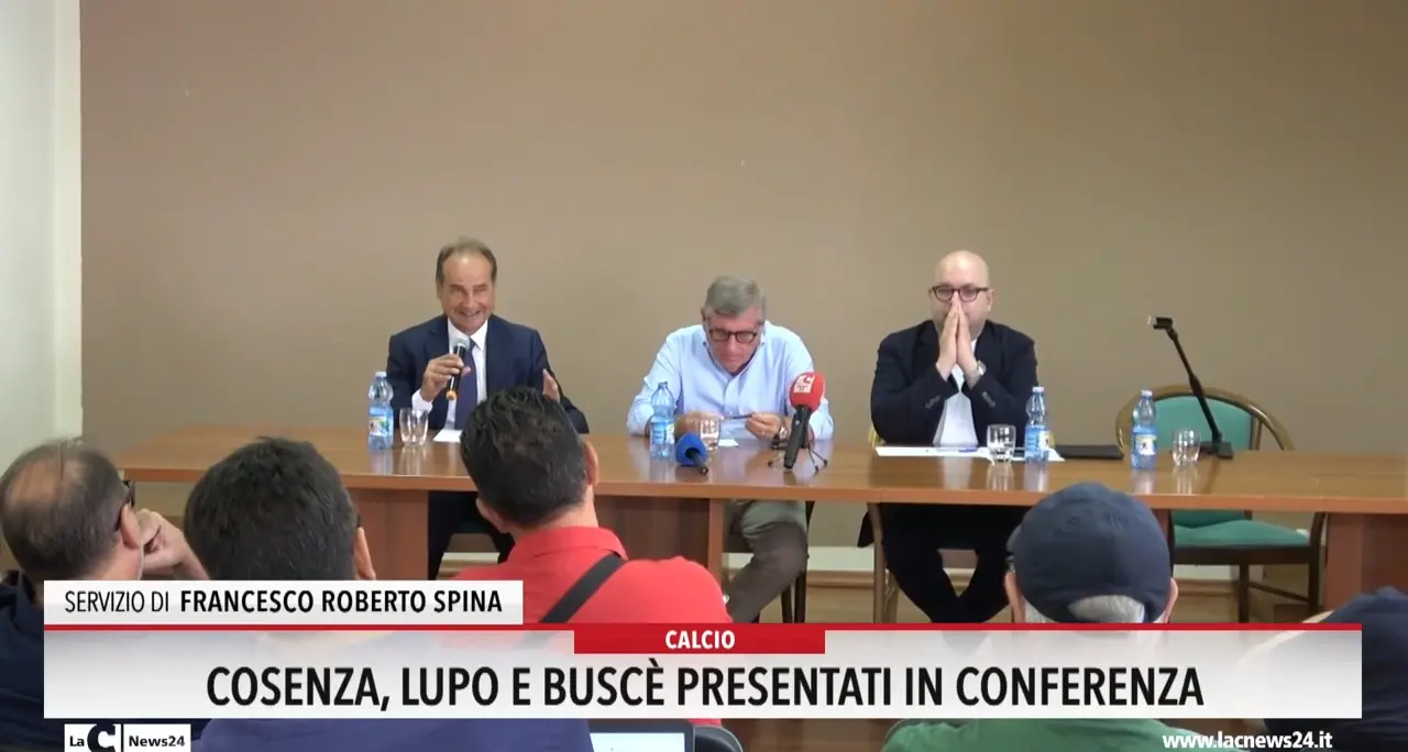 Cosenza, Lupo e Busce presentati in conferenza