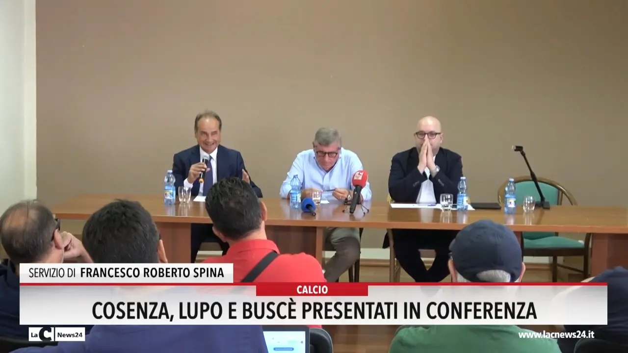 Cosenza, Lupo e Busce presentati in conferenza