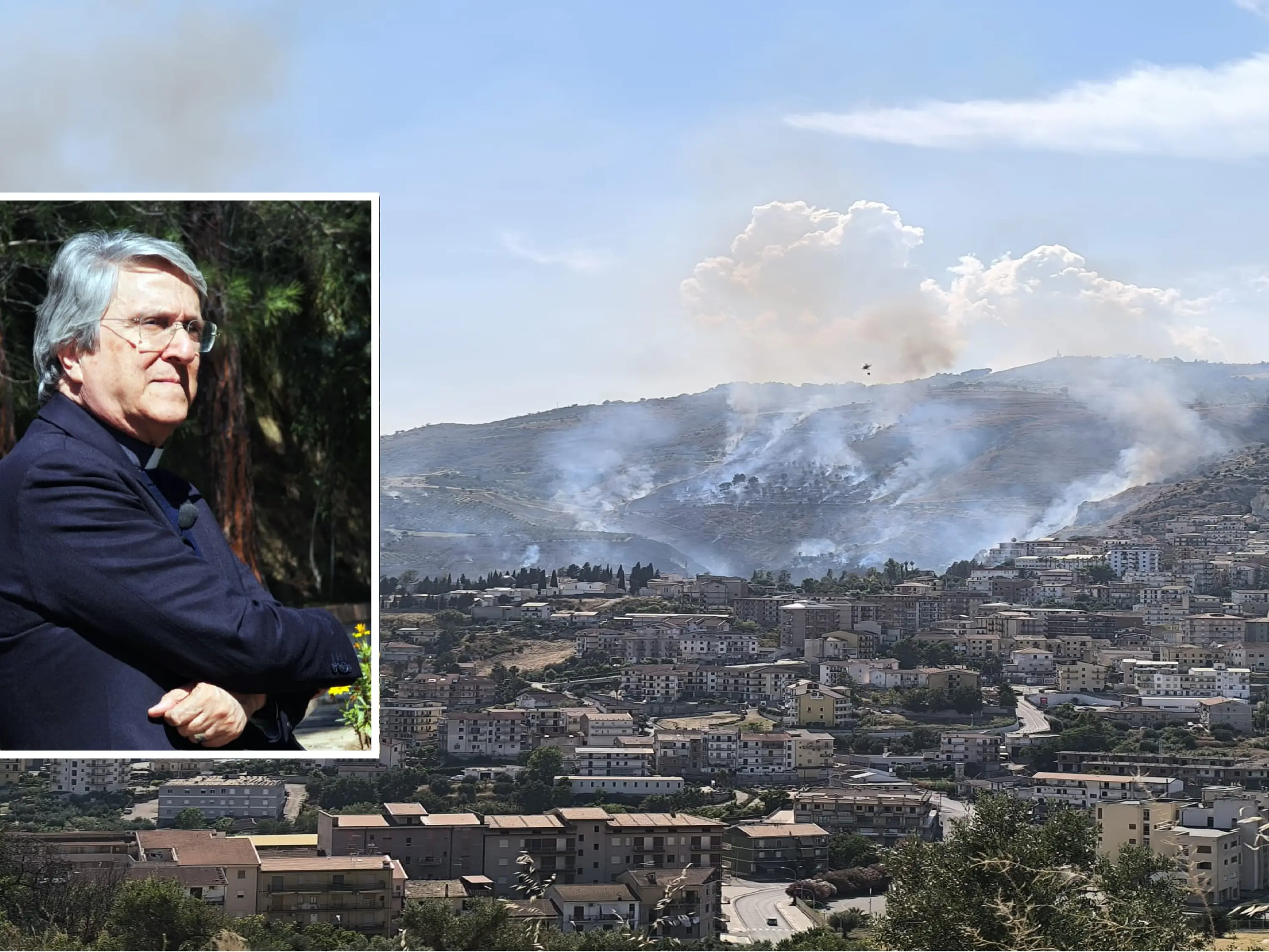 Incendi in Calabria, il monito del vescovo Savino: «State distruggendo la terra che ci è stata affidata»