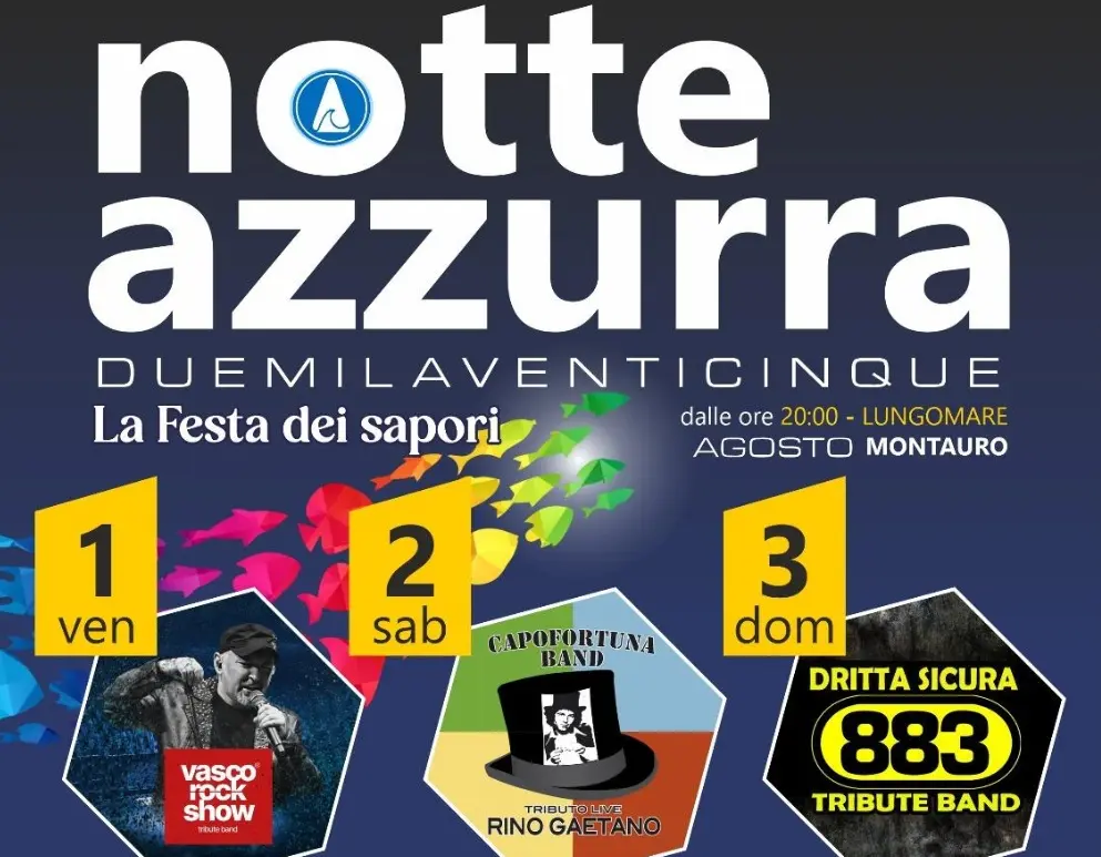 Dai piatti della tradizione marinara alla musica: a Montauro festa dei sapori con la Notte azzurra\n