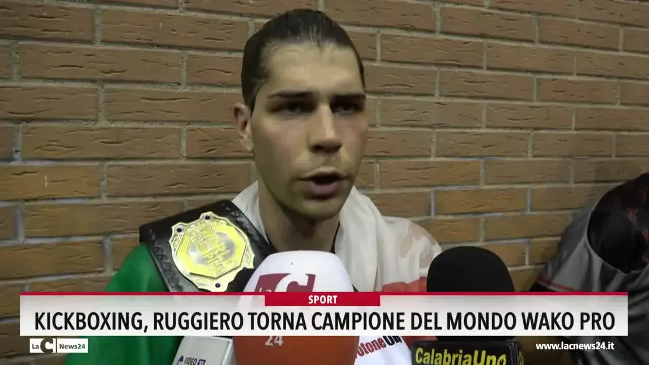 Kickboxing Ruggiero torna campione del mondo wako pro