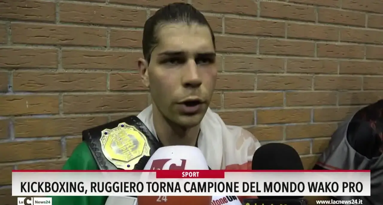 Kickboxing Ruggiero torna campione del mondo wako pro