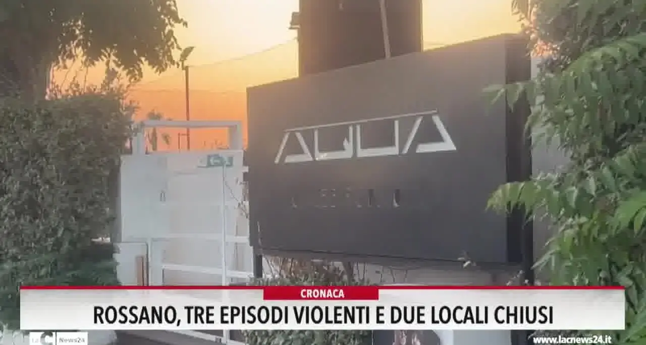 Rossano, tre episodi violenti e due locali chiusi