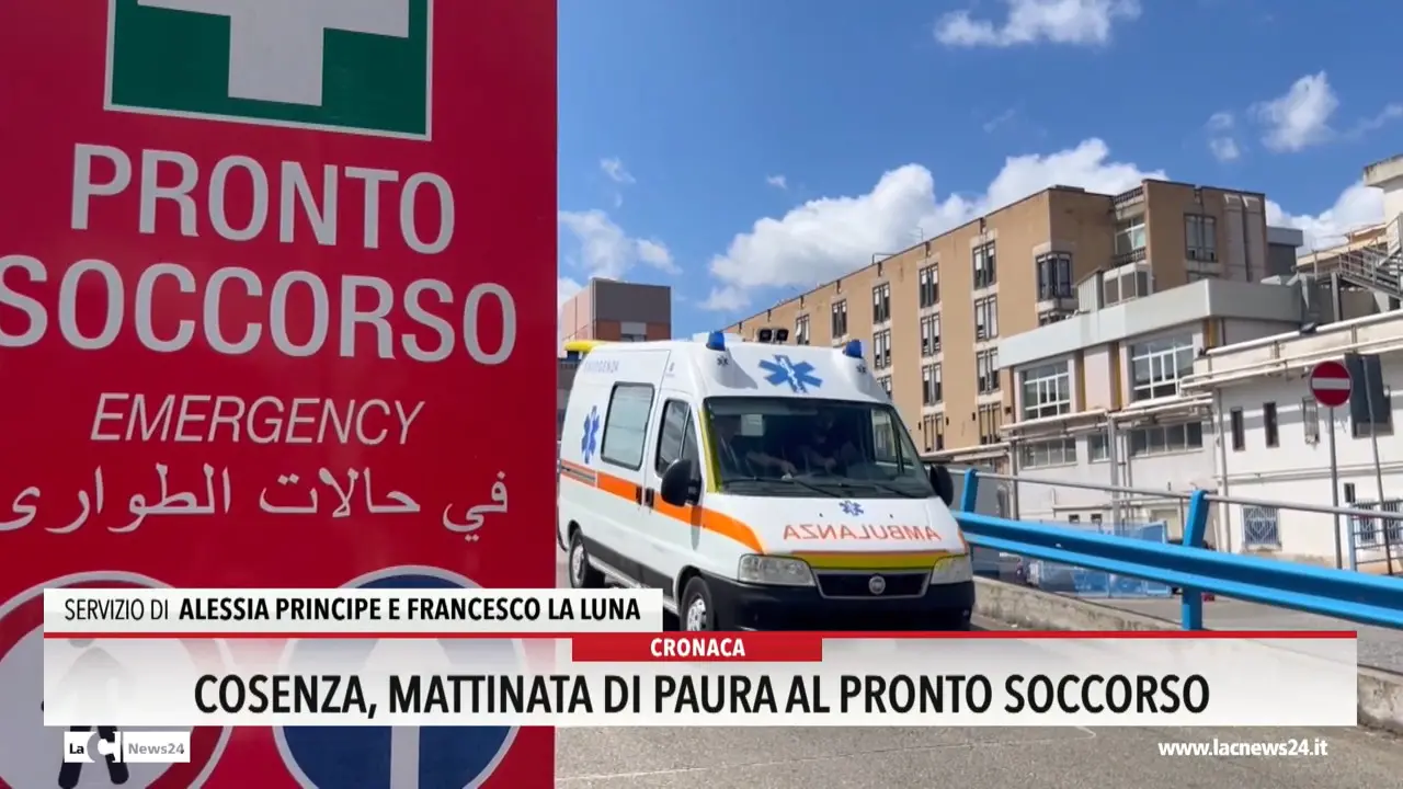 Cosenza, mattinata di paura al pronto soccorso