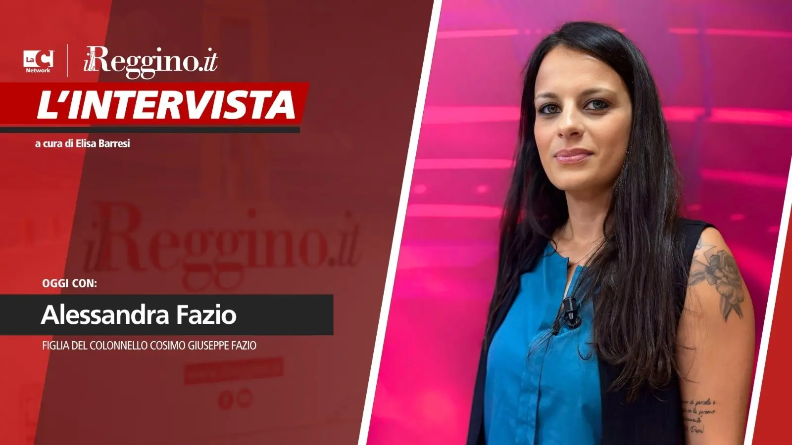 «Mio padre\u00A0era un uomo giusto»:\u00A0il ricordo del colonnello Cosimo Giuseppe Fazio nel racconto\u00A0della figlia Alessandra\n