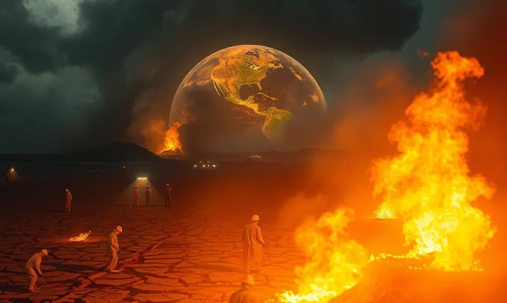 Cronaca dal 2050: il pianeta brucia, non piove più e si lavora di notte quando ci sono “solo” 40°. Fate qualcosa, ora\n