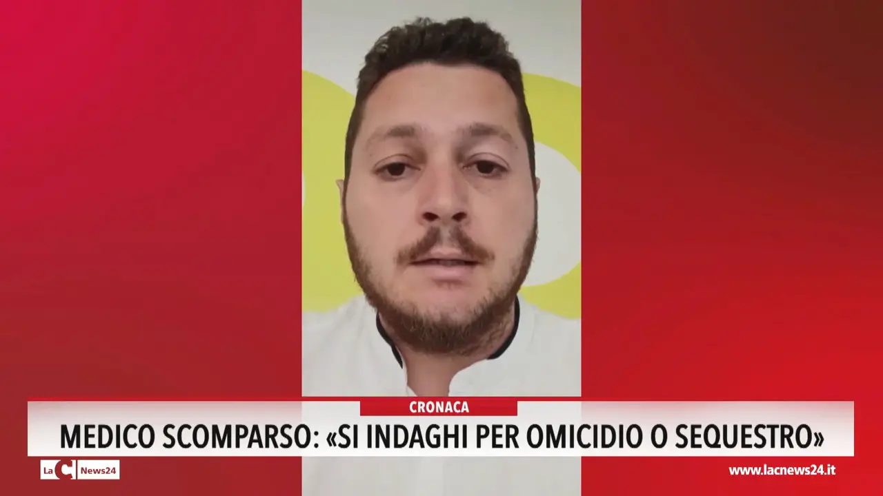 Medico scomparso: \"Si indaghi per omicidio o sequestro\"