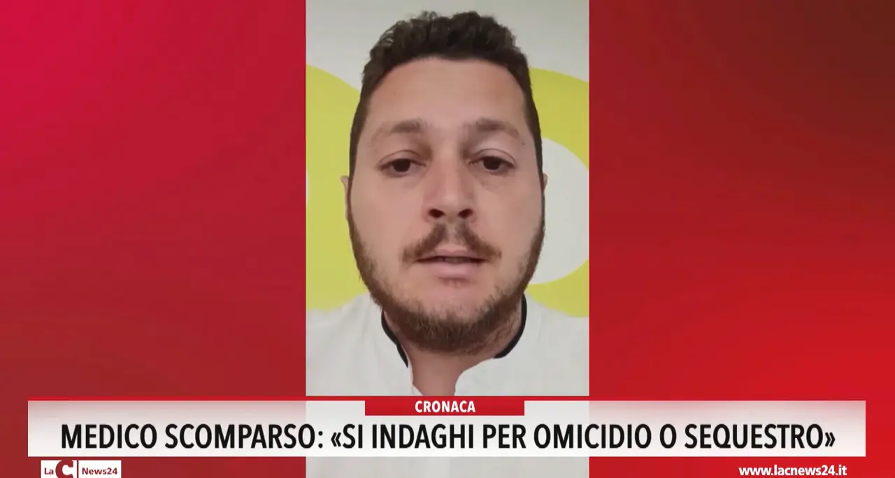 Medico scomparso: \"Si indaghi per omicidio o sequestro\"