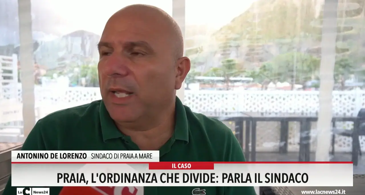 Praia, l'ordinanza che divide: parla il sindaco