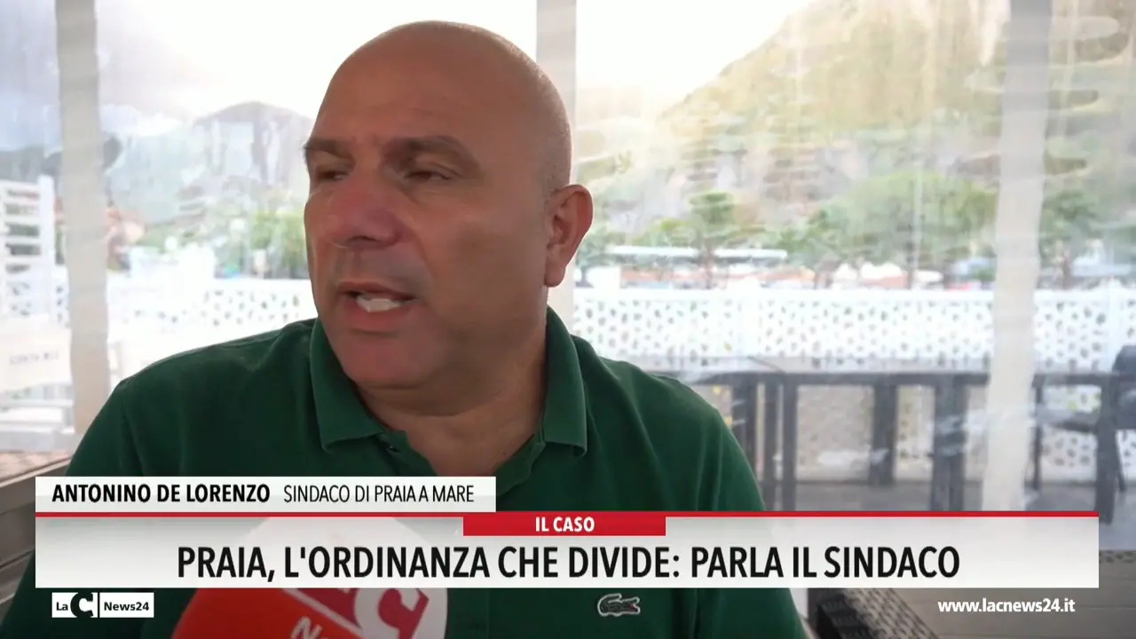 Praia, l'ordinanza che divide: parla il sindaco