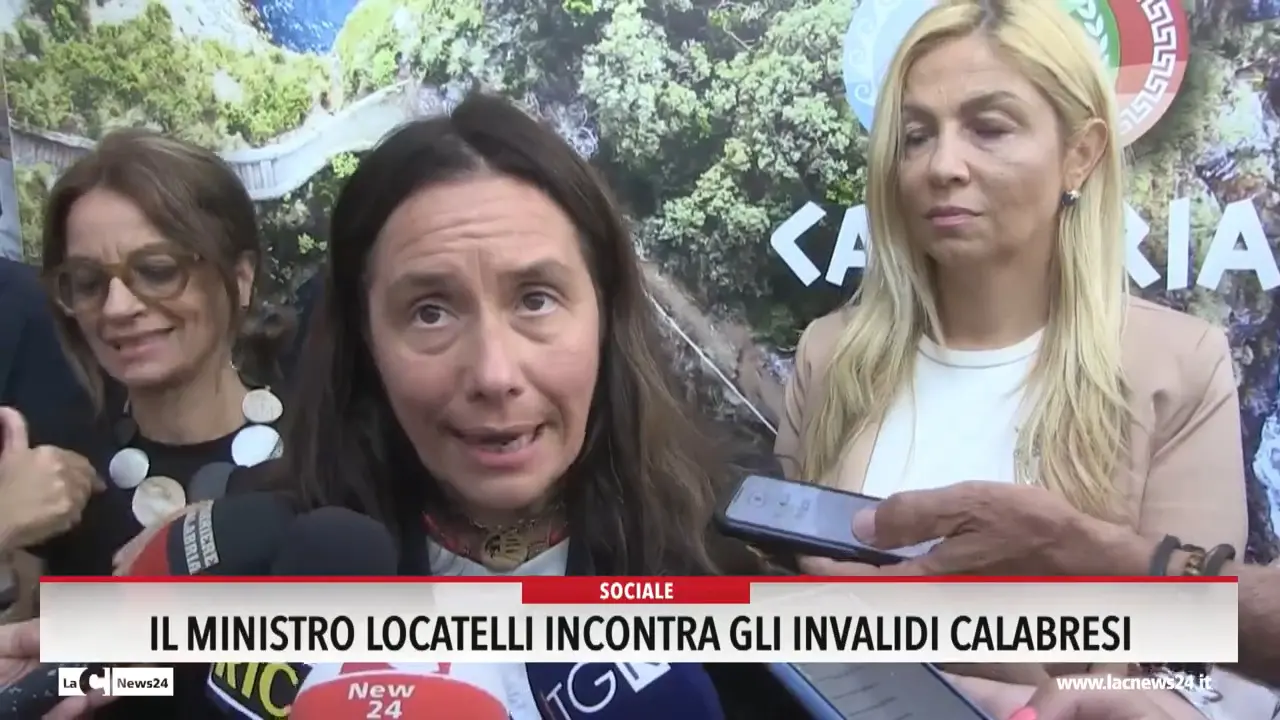 Il ministro Locatelli incontra gli invalidi calabresi