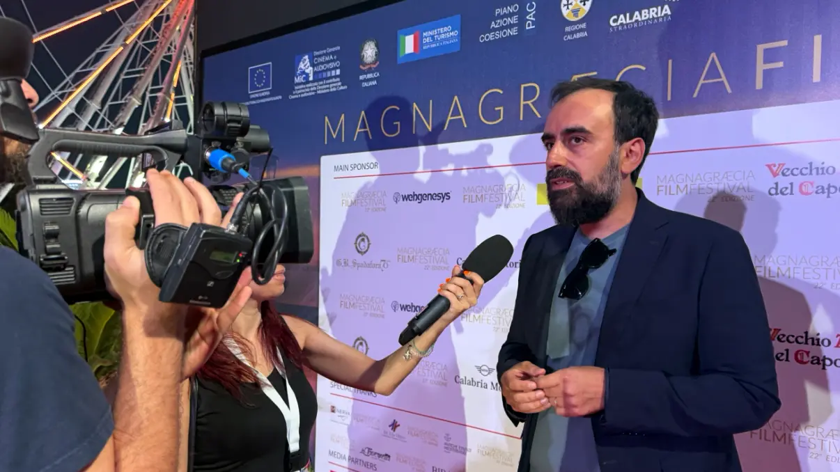Il regista di Even Giulio Ancora durante l\\'anteprima
