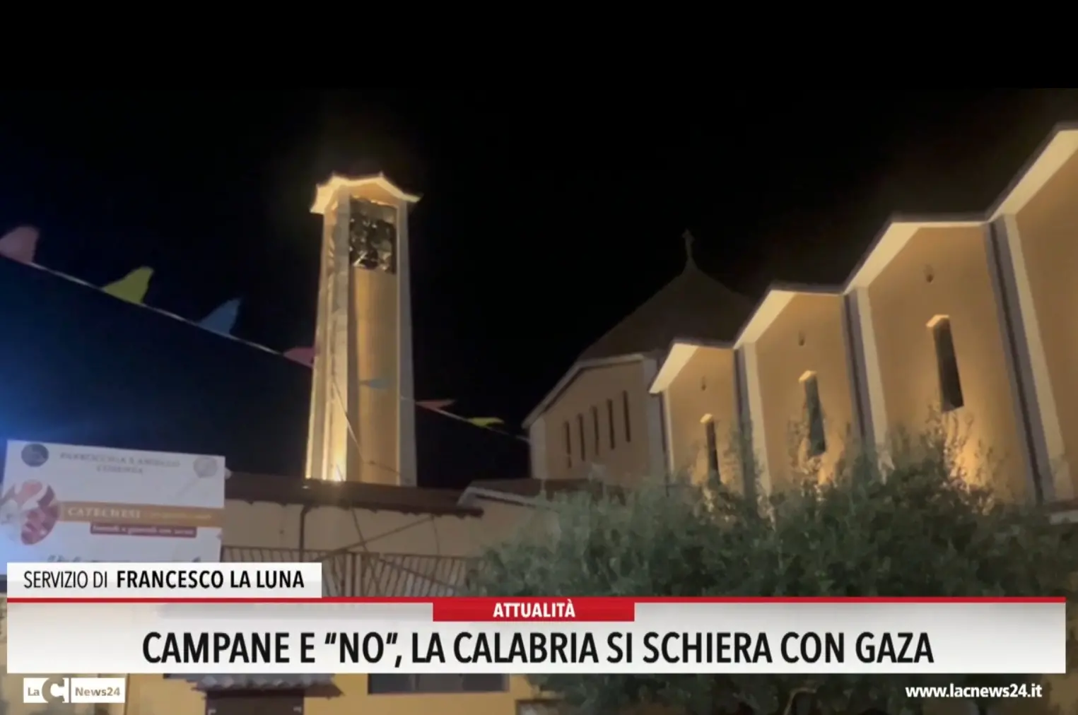 Campane e \"no\", la Calabria si schiera con Gaza