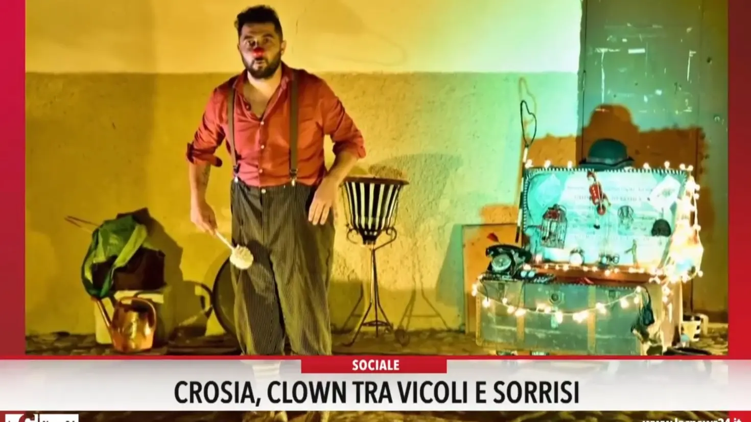 Crosia, clown tra vicoli e sorrisi