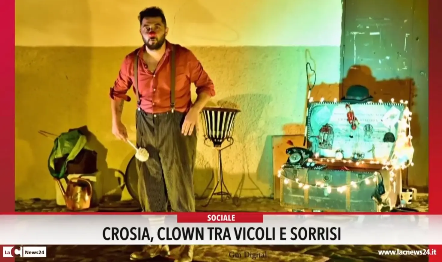 Crosia, clown tra vicoli e sorrisi