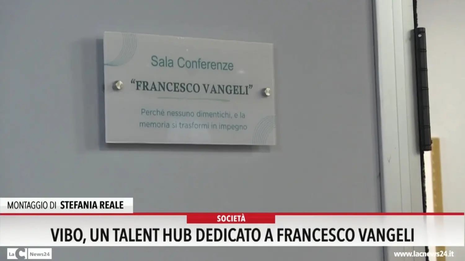 Vibo, un talent hub dedicato a Francesco Vangeli