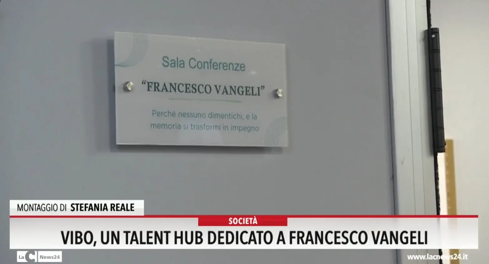 Vibo, un talent hub dedicato a Francesco Vangeli