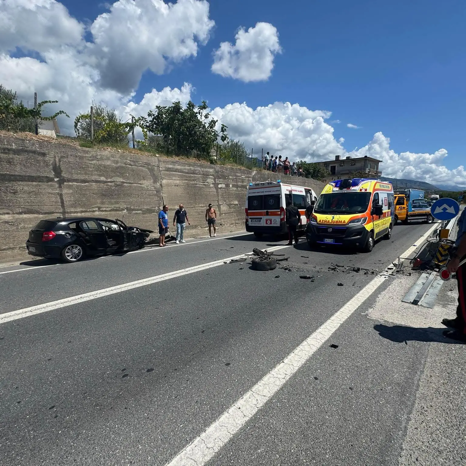 Fuscaldo, incidente sulla statale 18: disagi per il traffico rallentato\n