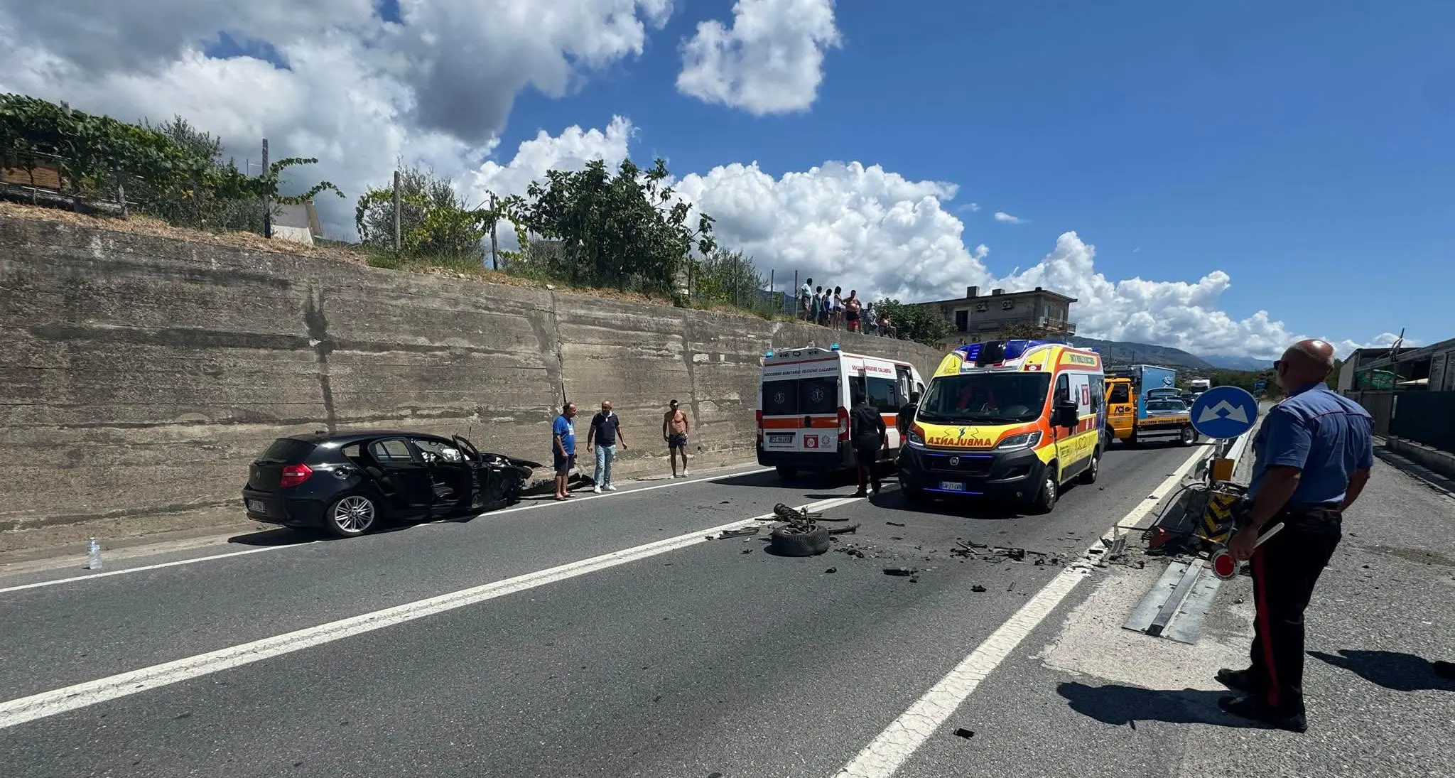Fuscaldo, incidente sulla statale 18: disagi per il traffico rallentato\n